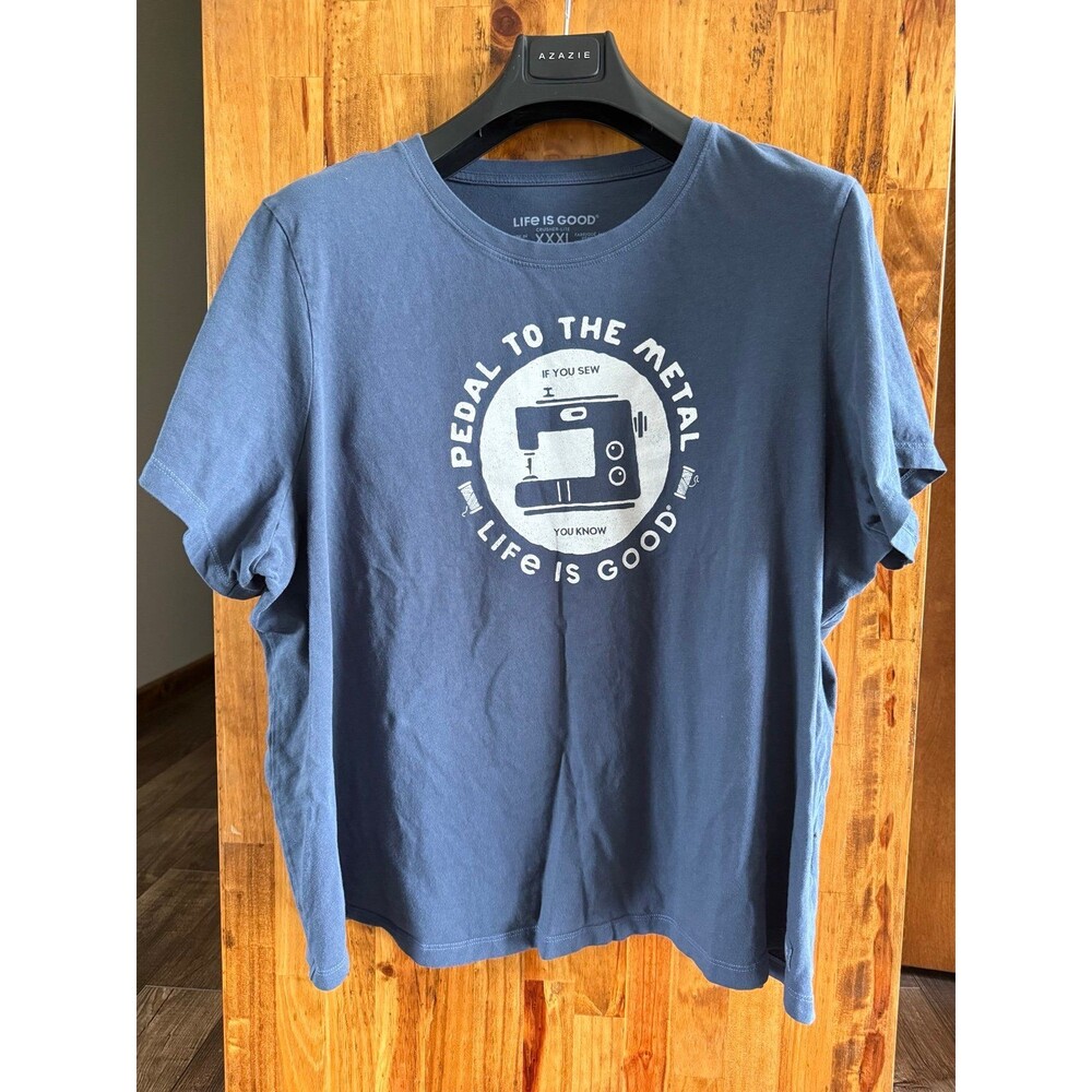 Life is Good Pedal to the Metal T-Shirt Sz. XXXL